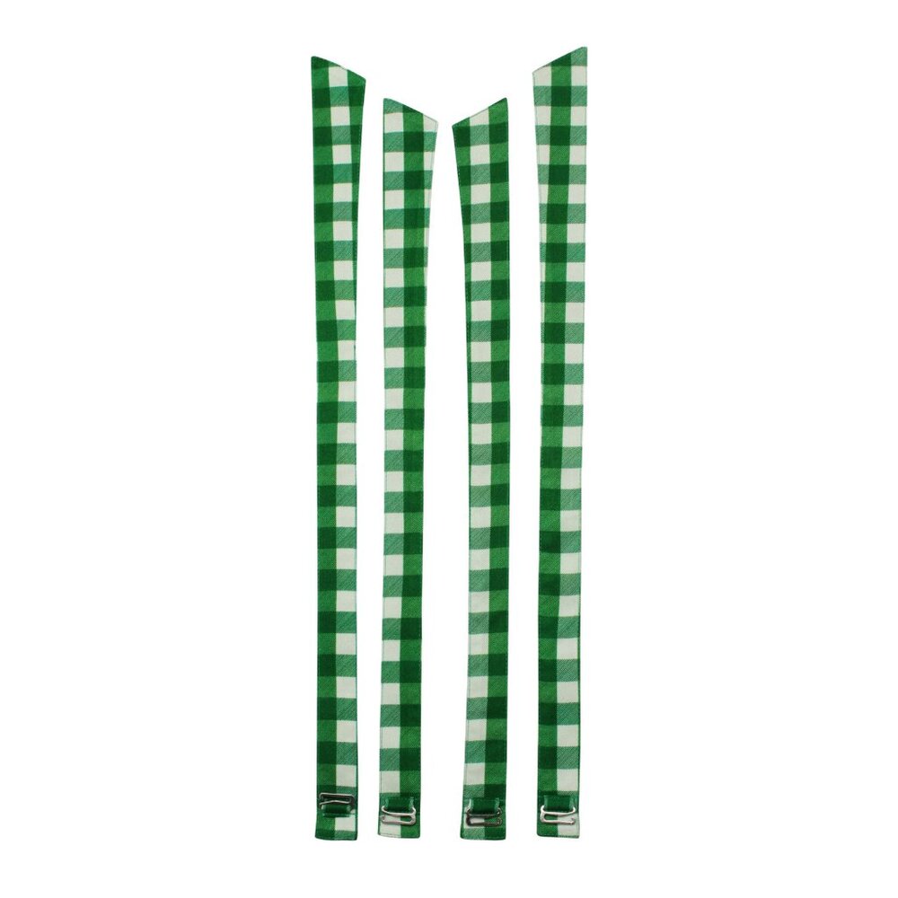 Removable Corset Straps Green Gingham Corset Set EU NWT